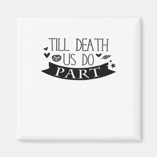 Till Death Do Us Part Huwelijksgeloften Classic Magneet