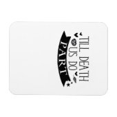 Till Death Do Us Part Huwelijksgeloften Classic Magneet (Horizontaal)