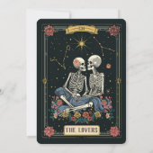Till Death Do Us Part Kanker en Vissen Tarot Kaart (Achterkant)