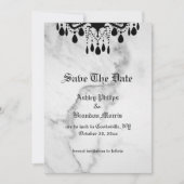 Till Death Do Us Part Marble Save the Date (Voorkant)