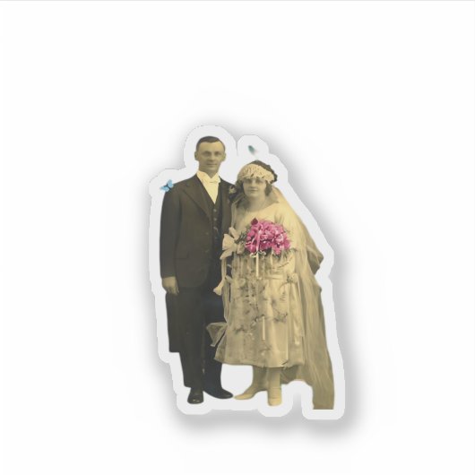 Till Death Do Us Part Meme Classic Style Sticker (Voorkant)