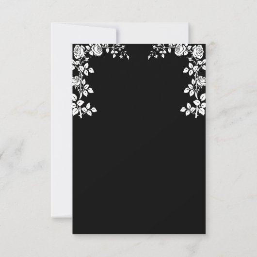 Till Death Do Us Part Moonlit Skeleton Wedding RSVP Kaartje (Achterkant)