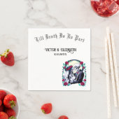 Till Death Do Us Part Moonlit Skeleton Wedding Servet (Insitu)