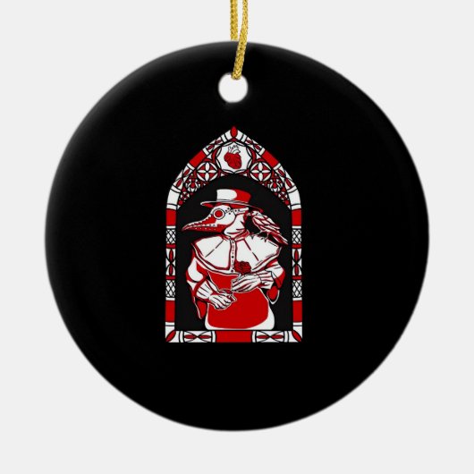 Till Death Do Us Part Pest Doctor Classic Love Me  Keramisch Ornament (Voorkant)