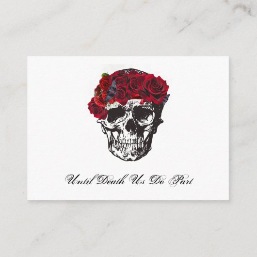 Till Death Do us Part Red Rose Antwoordblad Bijlag Informatiekaartje (Achterkant)
