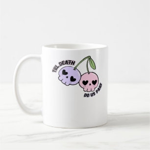 Till Death Do Us Part - Schattigee Gothic Skull De Koffiemok
