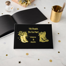 Till Death Do Us Part Schoenen Laarzen Gouden Foli Gastenboek