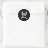 Till Death Do Us Part Shirt Sugar Skull Wedding Br Ronde Sticker (Tas)