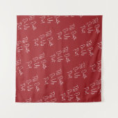 Till Death Do us part Skelet Script Wedding Red Wandkleed (Voorkant (horizontaal))