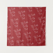 Till Death Do us part Skelet Script Wedding Red Wandkleed (Voorkant)