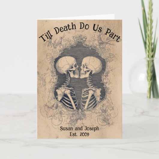 Till Death Do Us Part Skeleton Couples  Kaart (Voorkant)