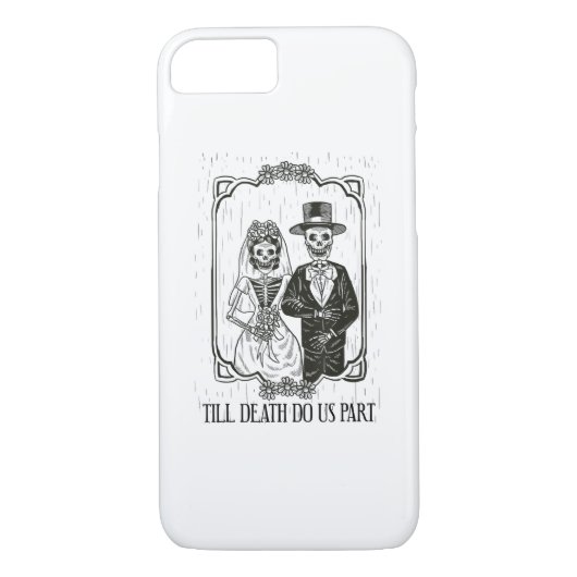 Till Death Do Us Part Skeleton Wedding Paar Case-Mate iPhone Case (Achterkant)