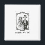 Till Death Do Us Part Skeleton Wedding Paar Magneet<br><div class="desc">Till Death Do Us Part Skeleton Wedding Couple - Een spookachtig mooi bruidspaar ontwerp perfect voor gotische vieringen. Eeuwige toewijding met een vleugje duistere humor. Ideaal voor bruiloften,  spookachtige verjaardagen of Halloween-liefhebbers.</div>