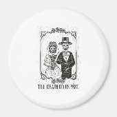 Till Death Do Us Part Skeleton Wedding Paar Magneet (Voorkant)