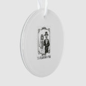 Till Death Do Us Part Skeleton Wedding Paar Ornament (voorkant)