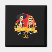 Till Death Do Us Part Sugar Skull Bruid Gr Magneet (Voorkant)