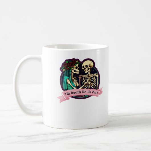 Till Death Do Us Part Valentijn Art - Spooky Schat Koffiemok (Links)