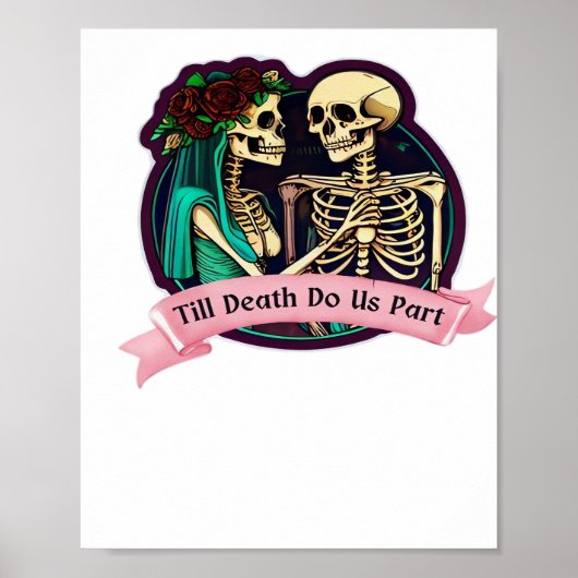 Till Death Do Us Part Valentijn Art - Spooky Schat Poster (Voorkant)
