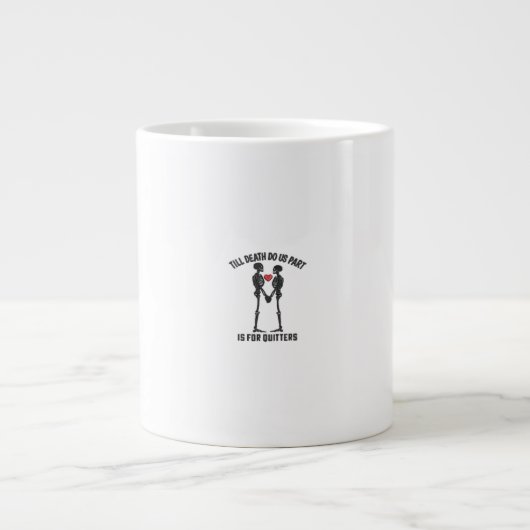Till Death Do Us Part Valentijn Design Grote Koffiekop (Voorkant)