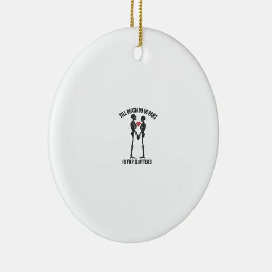 Till Death Do Us Part Valentijn Design Keramisch Ornament (Rechts)