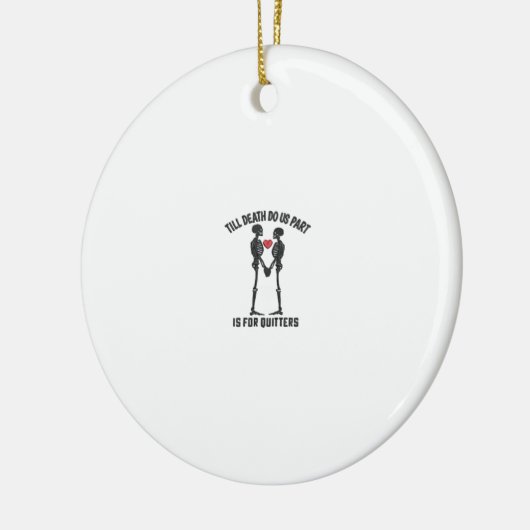 Till Death Do Us Part Valentijn Design Keramisch Ornament (Links)