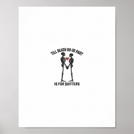 Till Death Do Us Part Valentijn Design Poster (Voorkant)