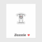 Till Death Do Us Part Valentijn Design Sticker (Vel)