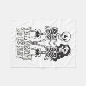 Till Death Do Us Part Valentijnsdag Skeleton Cou Fleece Deken (Voorkant (Horizontaal))