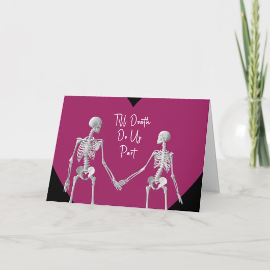 Till Death Do Us Part Valentine's Day Card opt3 Bedankkaart (Voorkant)