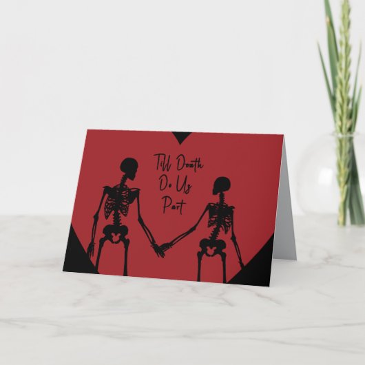 Till Death Do Us Part Valentine's Day Card opt6 Bedankkaart (Voorkant)