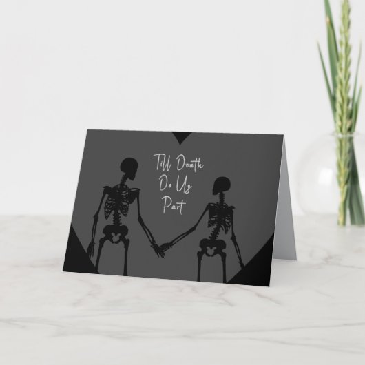 Till Death Do Us Part Valentine's Day Card opt7 Bedankkaart (Voorkant)