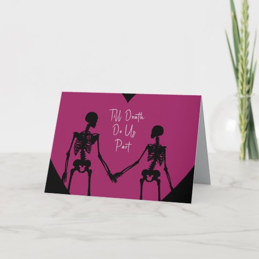 Till Death Do Us Part Valentine's Day Card opt8 Bedankkaart (Voorkant)