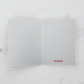 Till Death Do Us Part Valentine's Day Card Red Bedankkaart (Binnen)