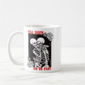 Till Death Do Us Part Wedding Skeleton Couple Vale Koffiemok (Links)
