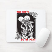 Till Death Do Us Part Wedding Skeleton Couple Vale Muismat (Met muis)