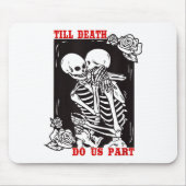 Till Death Do Us Part Wedding Skeleton Couple Vale Muismat (Voorkant)