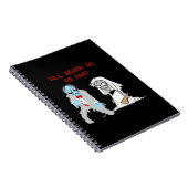 Till Death Do Us Part Zombie Huwelijk Halloween Co Notitieboek (Rechterzijde)