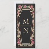 Till Death Do Us Part Zwarte Gothic Bewaar de datu Kaart (Achterkant)