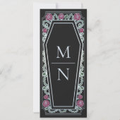 Till Death Do Us Part Zwarte Gothic Bewaar de datu Kaart (Achterkant)