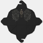 Till Death Do Us Part Zwarte Roos bruiloft Bedankdoosjes (Ongevouwen)