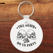 Till Death Do US Party 2025 Skeleton Skull Bride S Sleutelhanger (Voorkant)