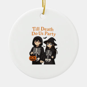 Till Death Do Us Party - Anime Halloween-koppel CL Keramisch Ornament