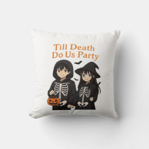 Till Death Do Us Party - Anime Halloween-koppel CL Kussen