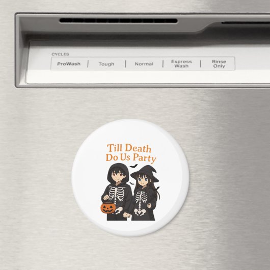 Till Death Do Us Party - Anime Halloween-koppel CL Magneet (Insitu (Vaatwasser))