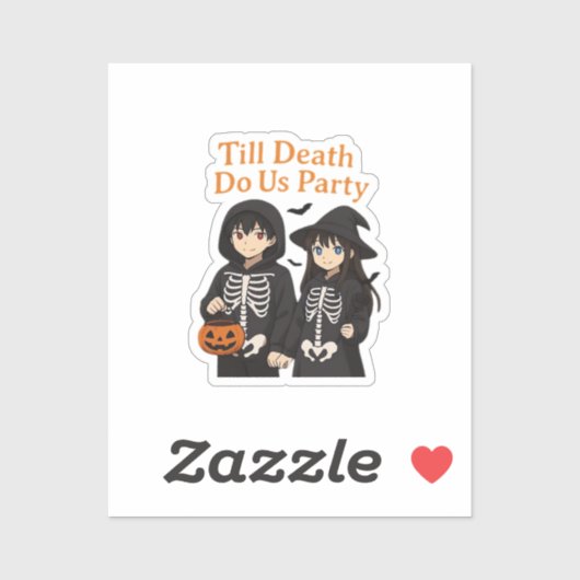 Till Death Do Us Party - Anime Halloween-koppel CL Sticker (Vel)