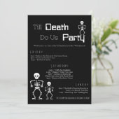 Till Death Do US Party Bachelorette Routebeschrijv Kaart (Staand voorkant)