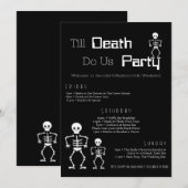 Till Death Do US Party Bachelorette Routebeschrijv Kaart (Voorkant / Achterkant)