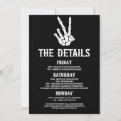 Till Death Do US Party Bachelorette Weekend Party Kaart (Achterkant)