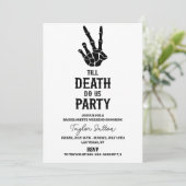 Till Death Do US Party Bachelorette Weekend Party Kaart (Staand voorkant)