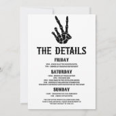 Till Death Do US Party Bachelorette Weekend Party Kaart (Achterkant)